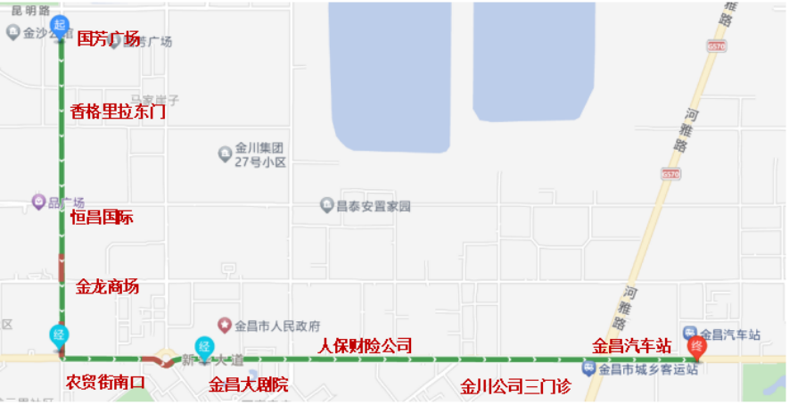 购物专线路线图