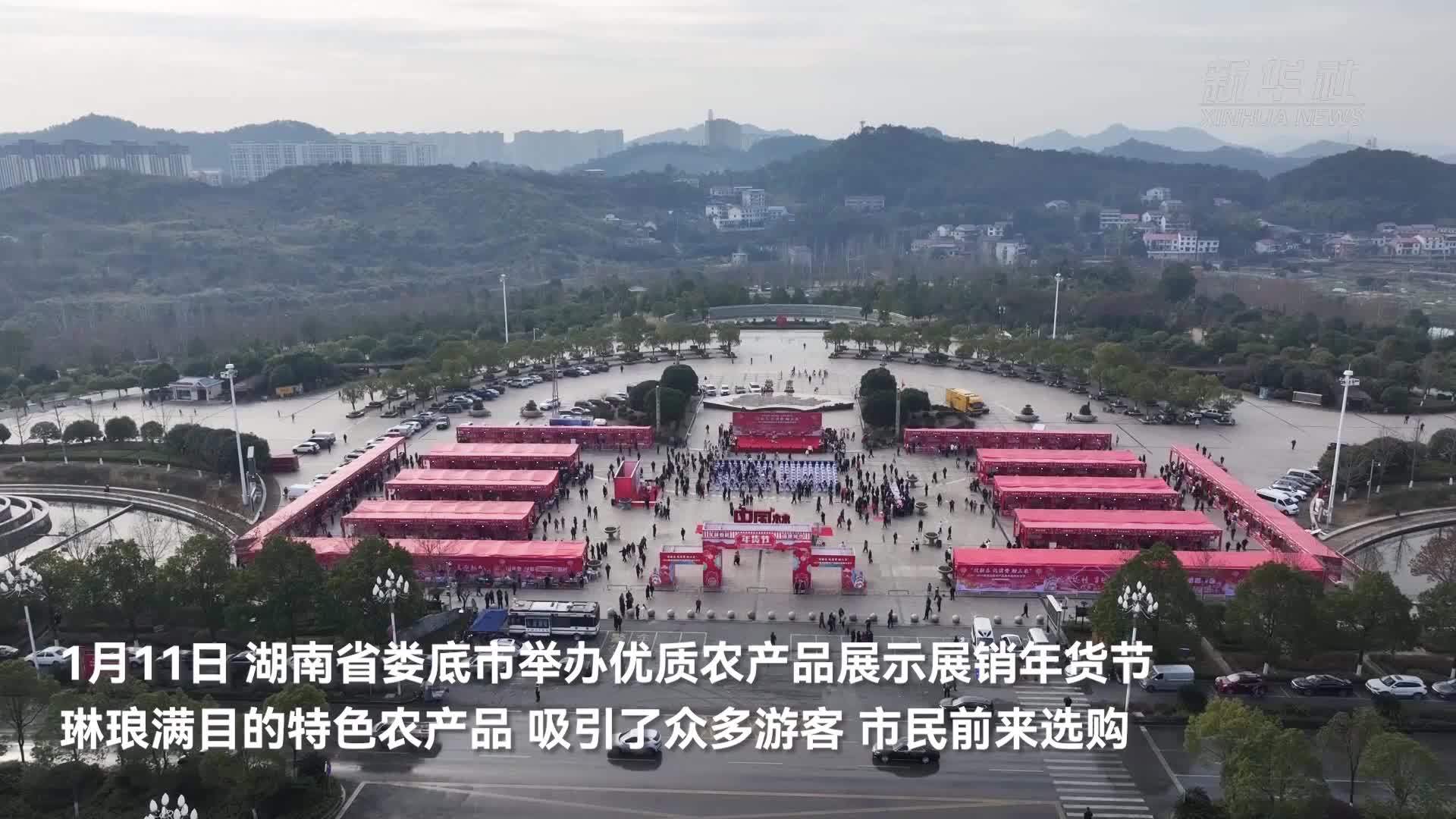 湖南娄底：“土特产”畅销年货节