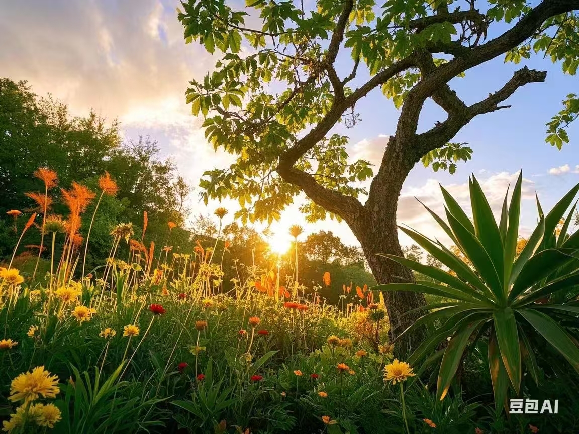生命镶嵌在自然中