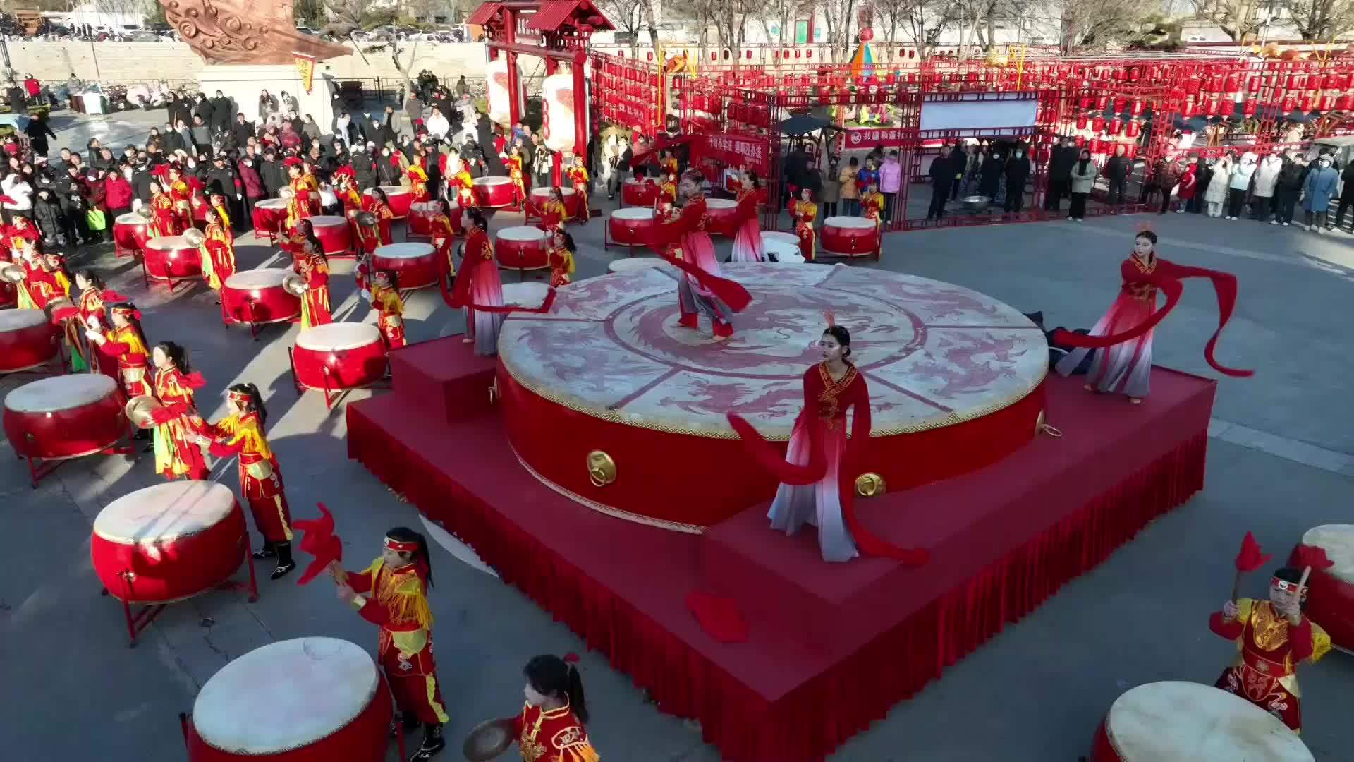 全球连线丨河南浚县：千年庙会热闹开锣 精彩社火喜迎新春