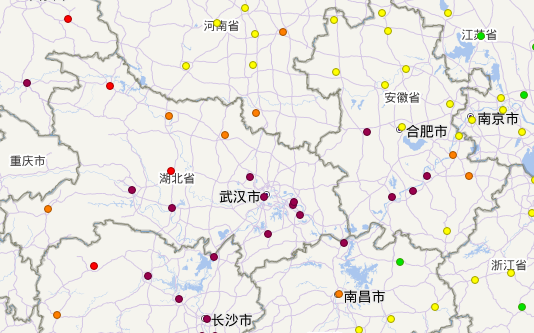 图 2025年1月23日9时空气质量实时报