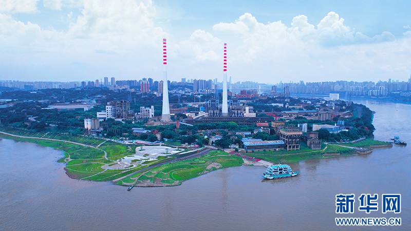 “两江四岸”治理提升九龙半岛段项目一期项目。新华网发（重庆市住房城乡建委 供图）