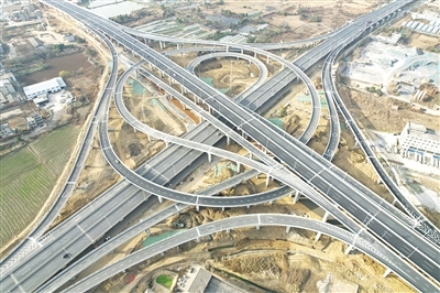 南昌洪腾高架天祥大道互通立交匝道正式通车