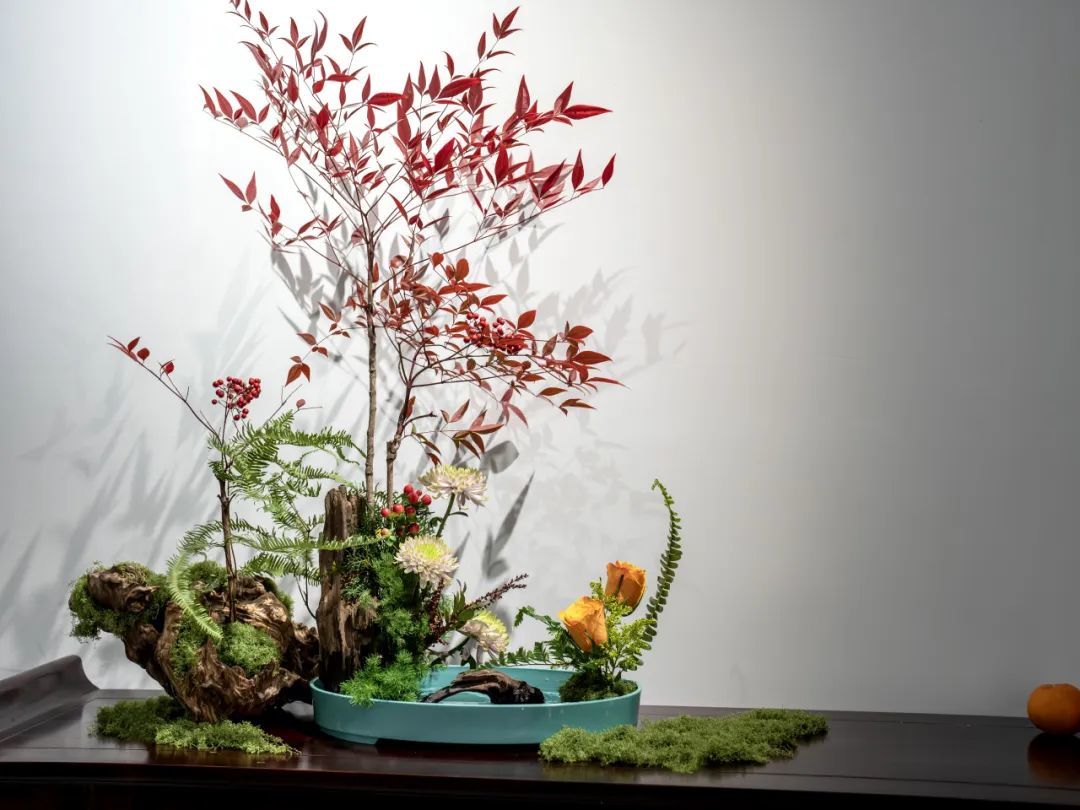 江西省图书馆迎春传统插花艺术展启幕