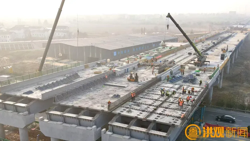 洪腾高速全力冲刺春节通车目标