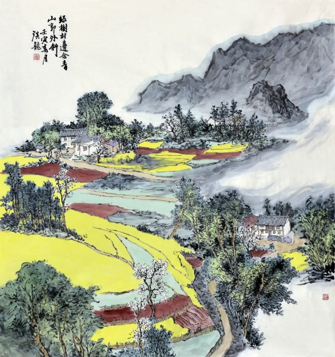 △谈龙《康县大南峪风光》