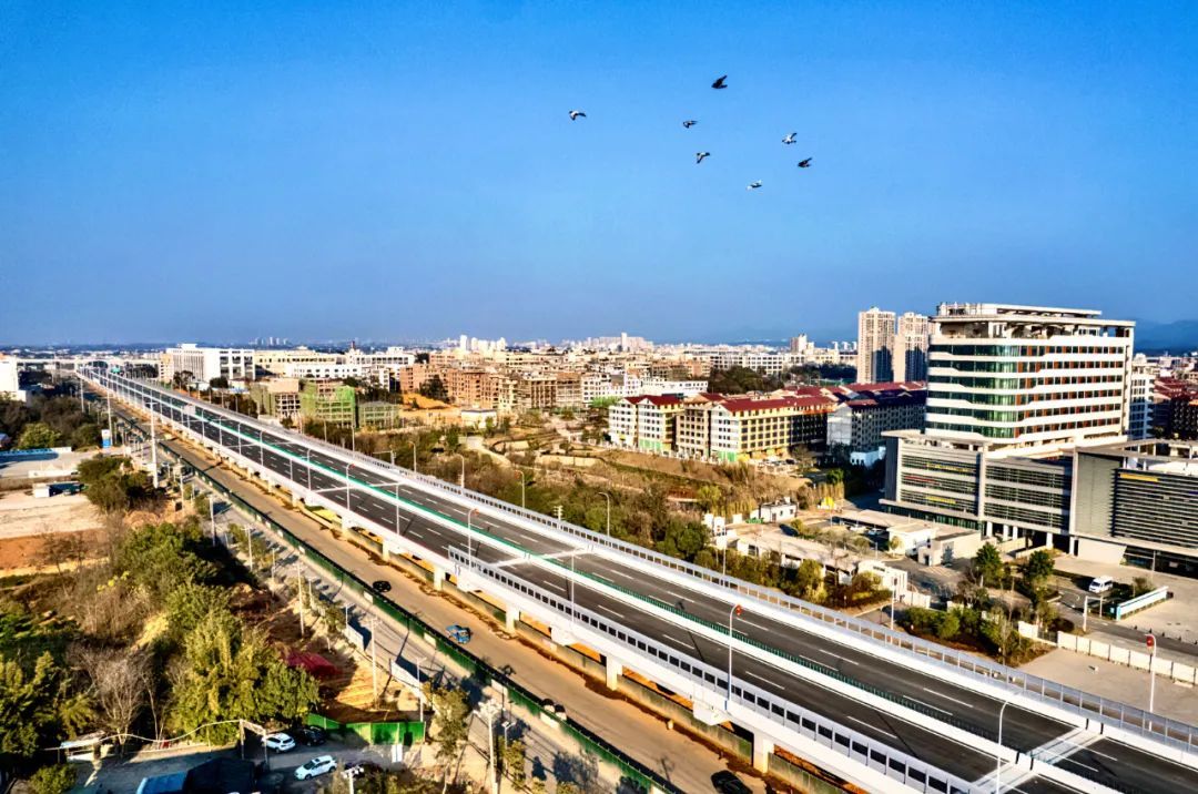 提前半年!赣南大道快速路南康段地面主路通车