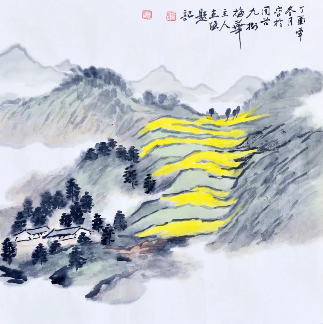 △杨立强《春山灿黄》