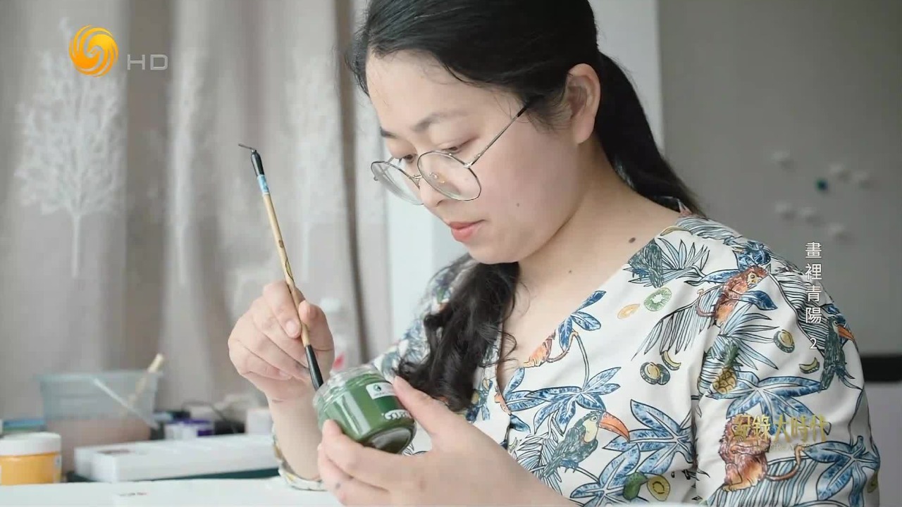 青阳农民画创作者：每一张画都跟家乡紧密相连，有一种情感在里面