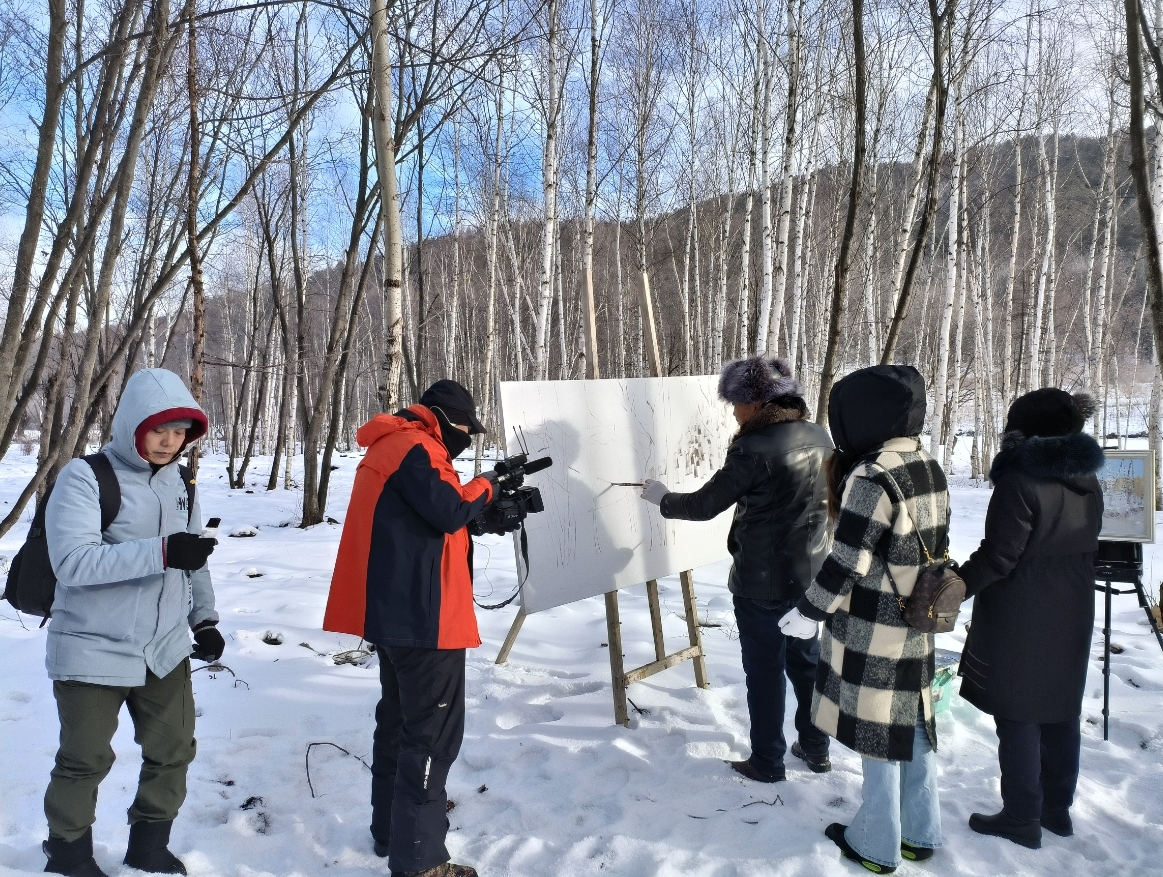 台湾《大陆寻奇》摄制组到黑龙江省拍摄