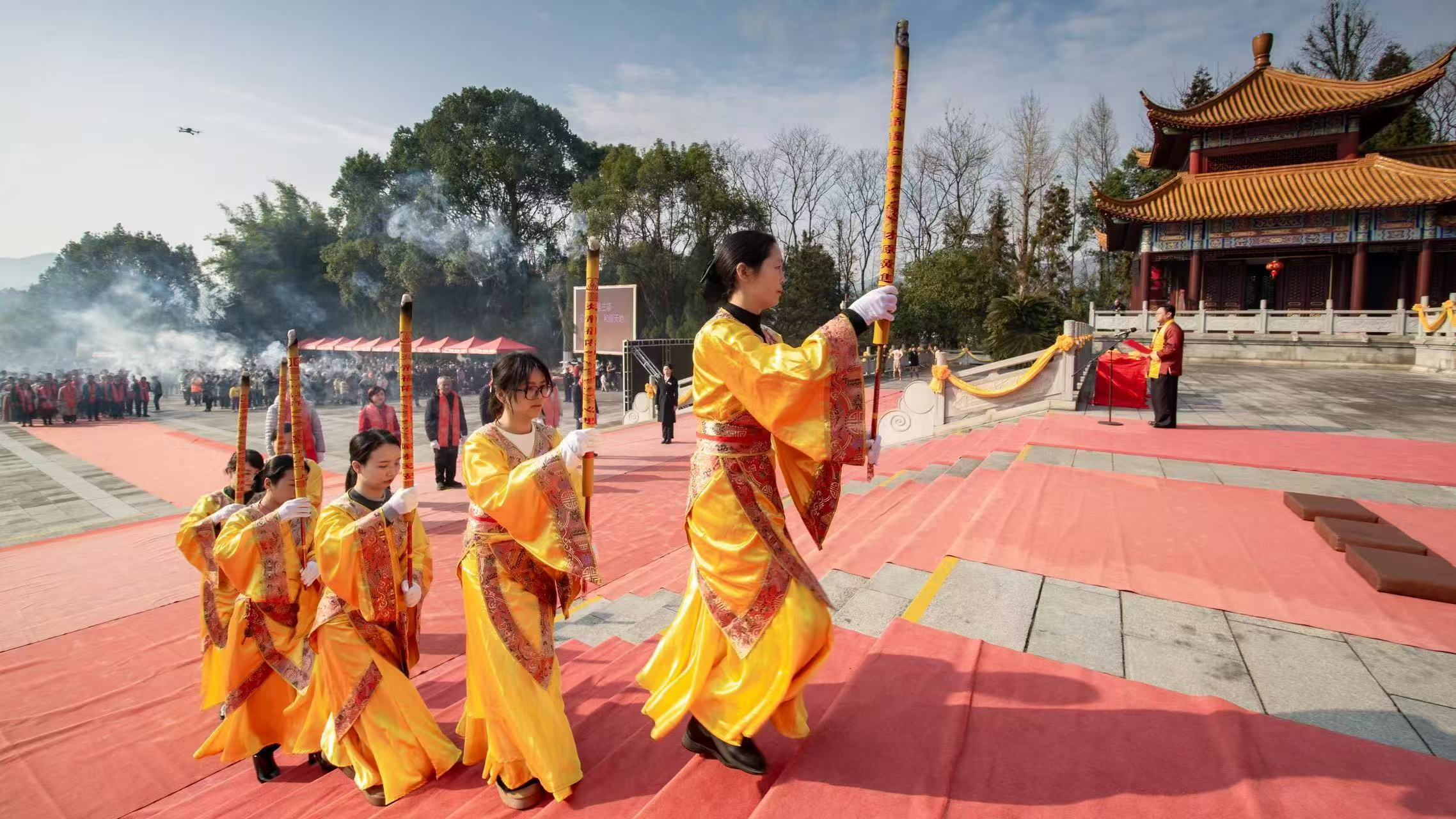 甲辰小年民间祭祀炎帝神农始祖典礼仪式（赵劲摄影）