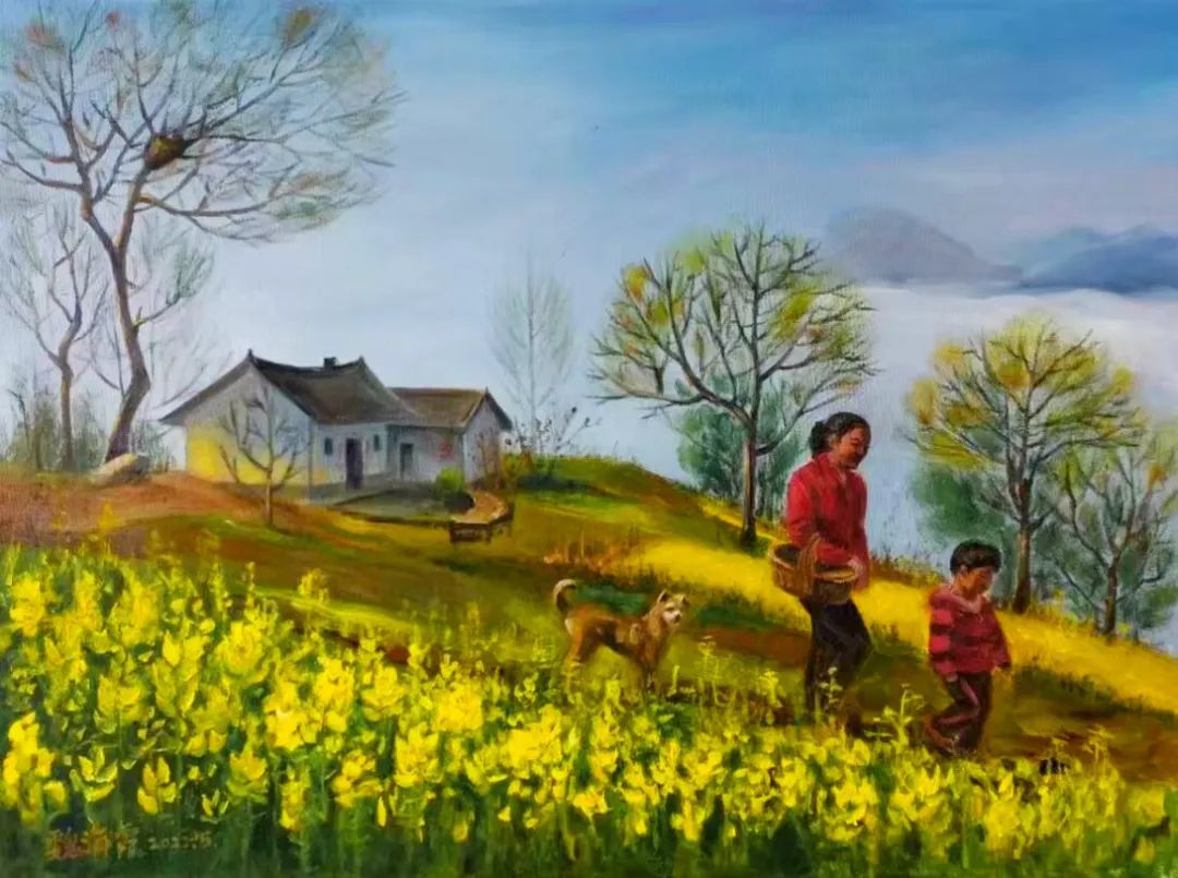 △魏海霞《早春图》