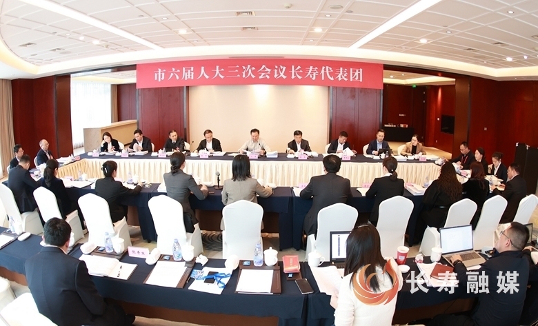 市六届人大三次会议长寿代表团举行全体会议1