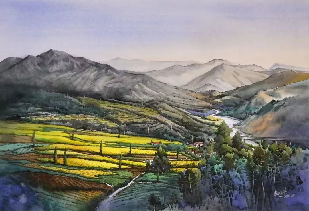 △张龙涛《陇原春晓》