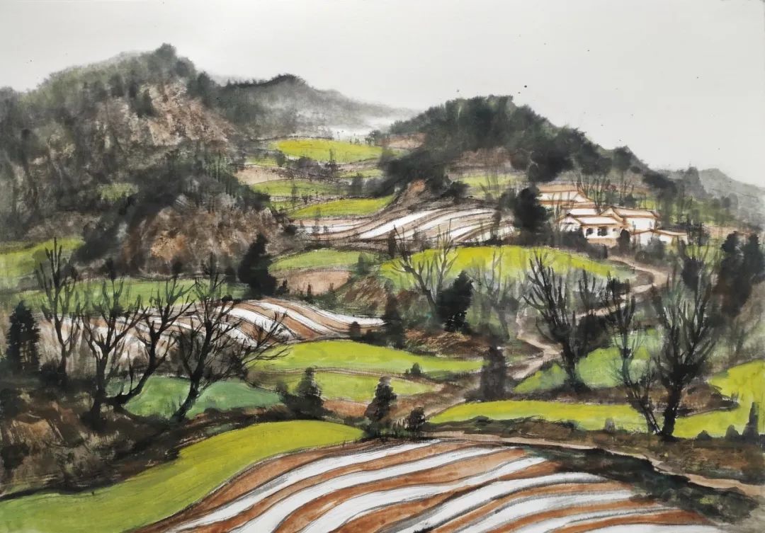 △张利辉《画卷里的陇南》