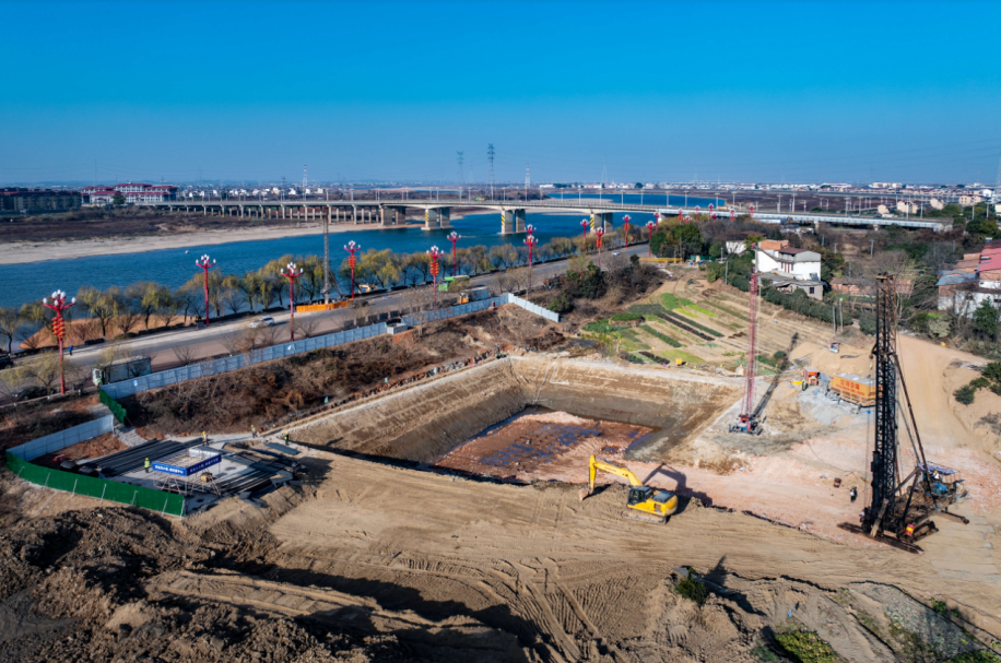 永修县建华提灌站工程项目建设现场。刘远庆摄