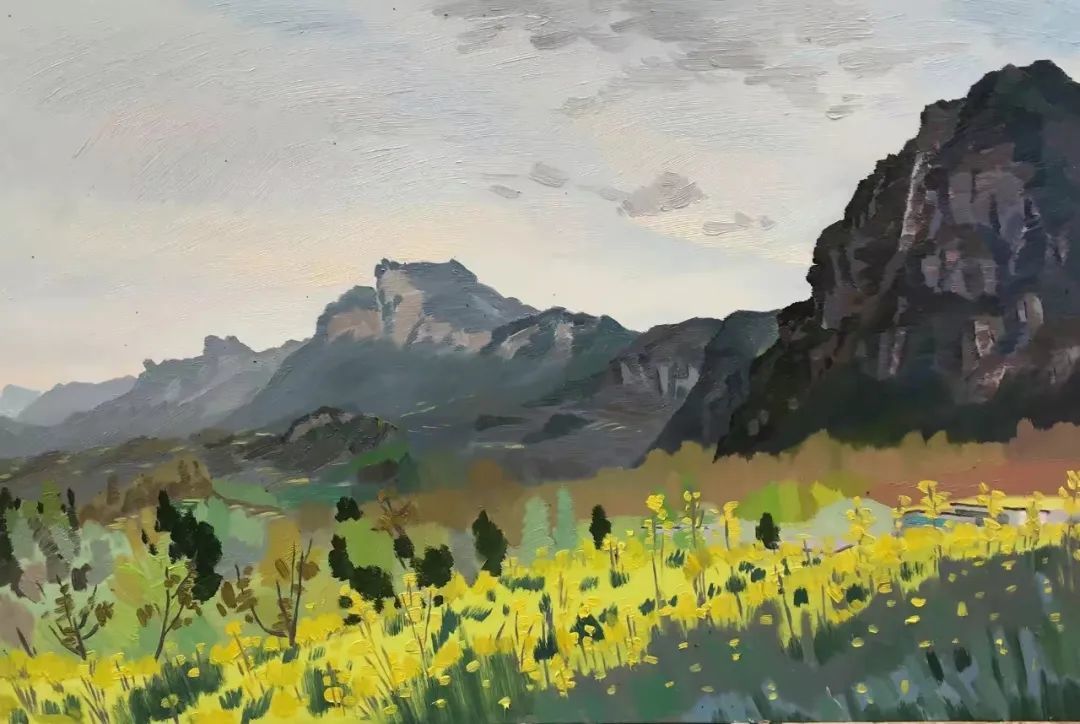 △郭树泽《花开客自来》