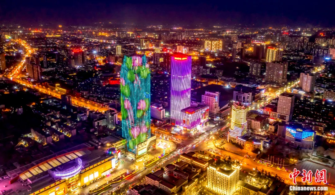 保定夜景。保定文旅供图