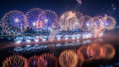 2024年南昌迎春烟花晚会现场