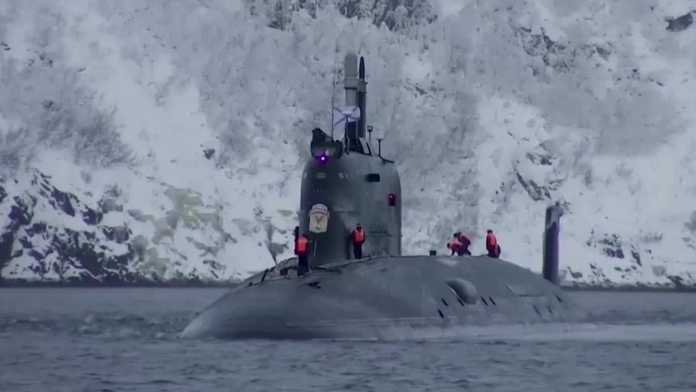俄最新核潜艇抵达北方舰队基地