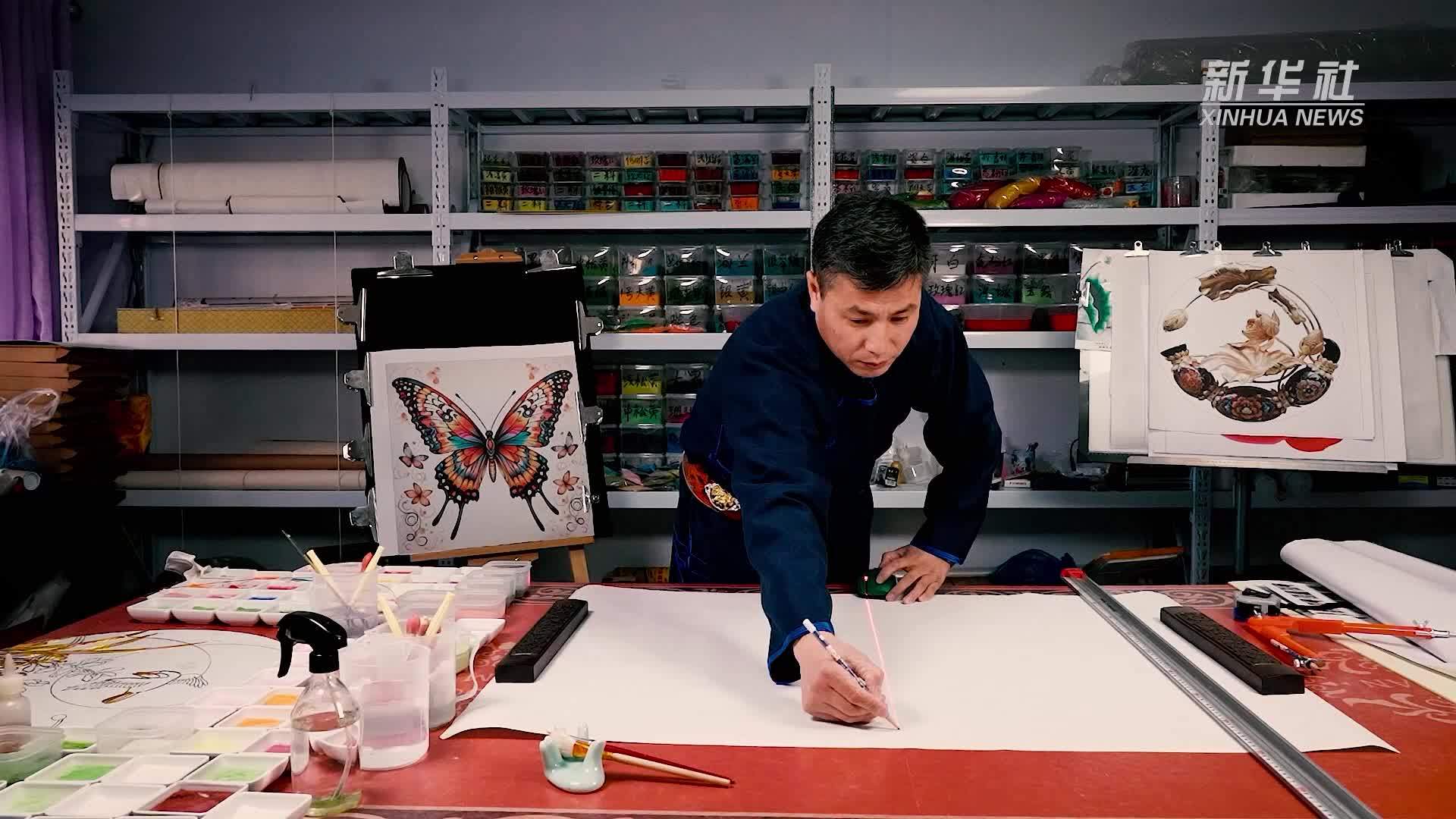 文化中国行｜欣赏景泰蓝中国彩嵌工艺画制作技艺