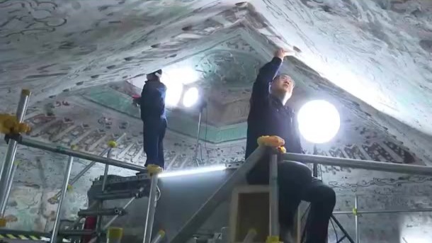 了不起的敦煌（34）敦煌壁画修复师杨金礼：坚守大漠18载　修复千年之美