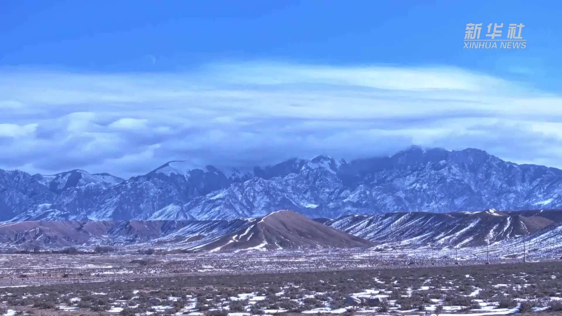雪后贺兰山 荒原壮美如画