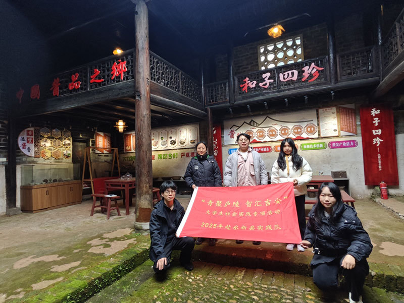 返家乡大学生在枧田村村史馆调研