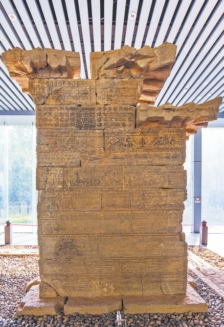 少室阙的局部。受访者供图