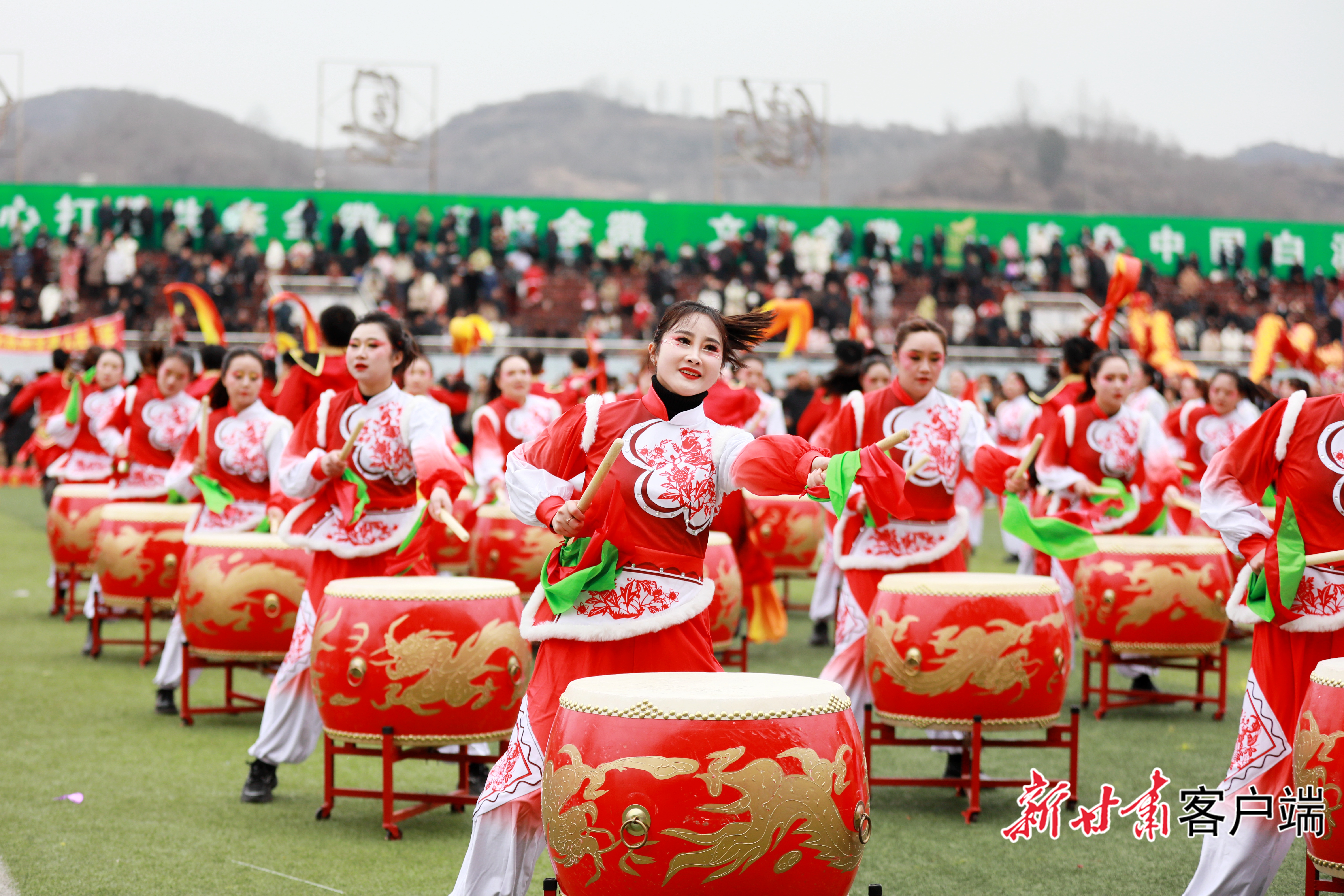鼓点激扬（文中图片均由新甘肃&middot;甘肃日报通讯员　高琼　摄）
