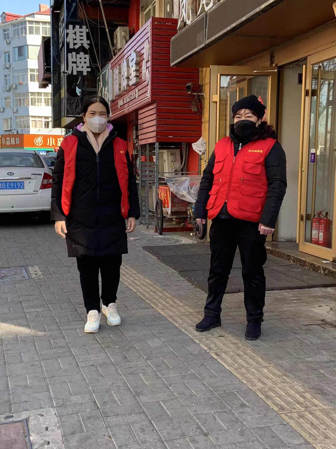 台东街道大名路社区开展辞旧迎新助力双节文明行动