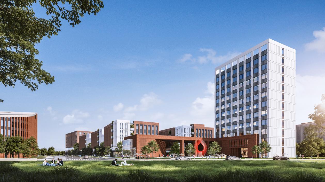 西安科学园中试小试平台孵化器二期(DK-2)项目效果图