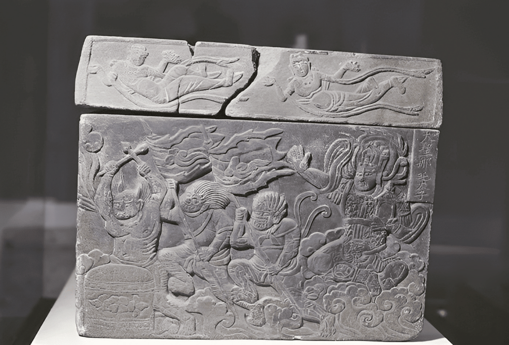 忿怒相的哪吒降龙