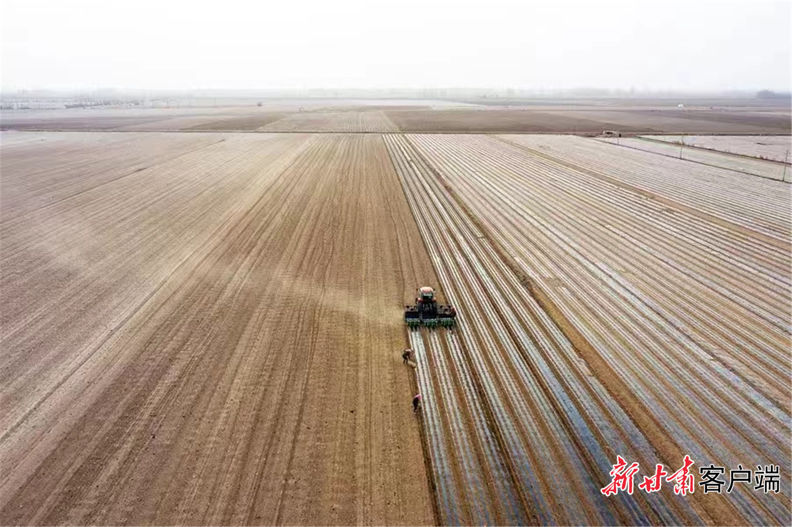 高标准农田实施春耕覆膜提升地力 省农业农村厅 供图