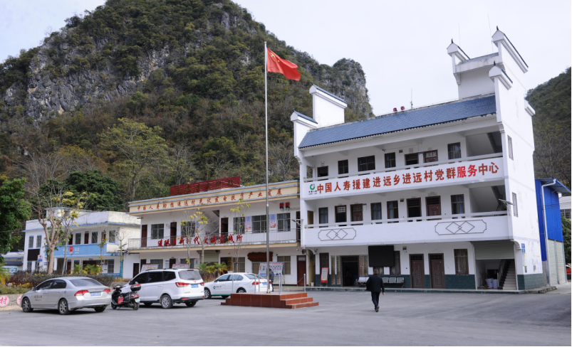图：中国人寿援建的进远乡进远村党群服务中心