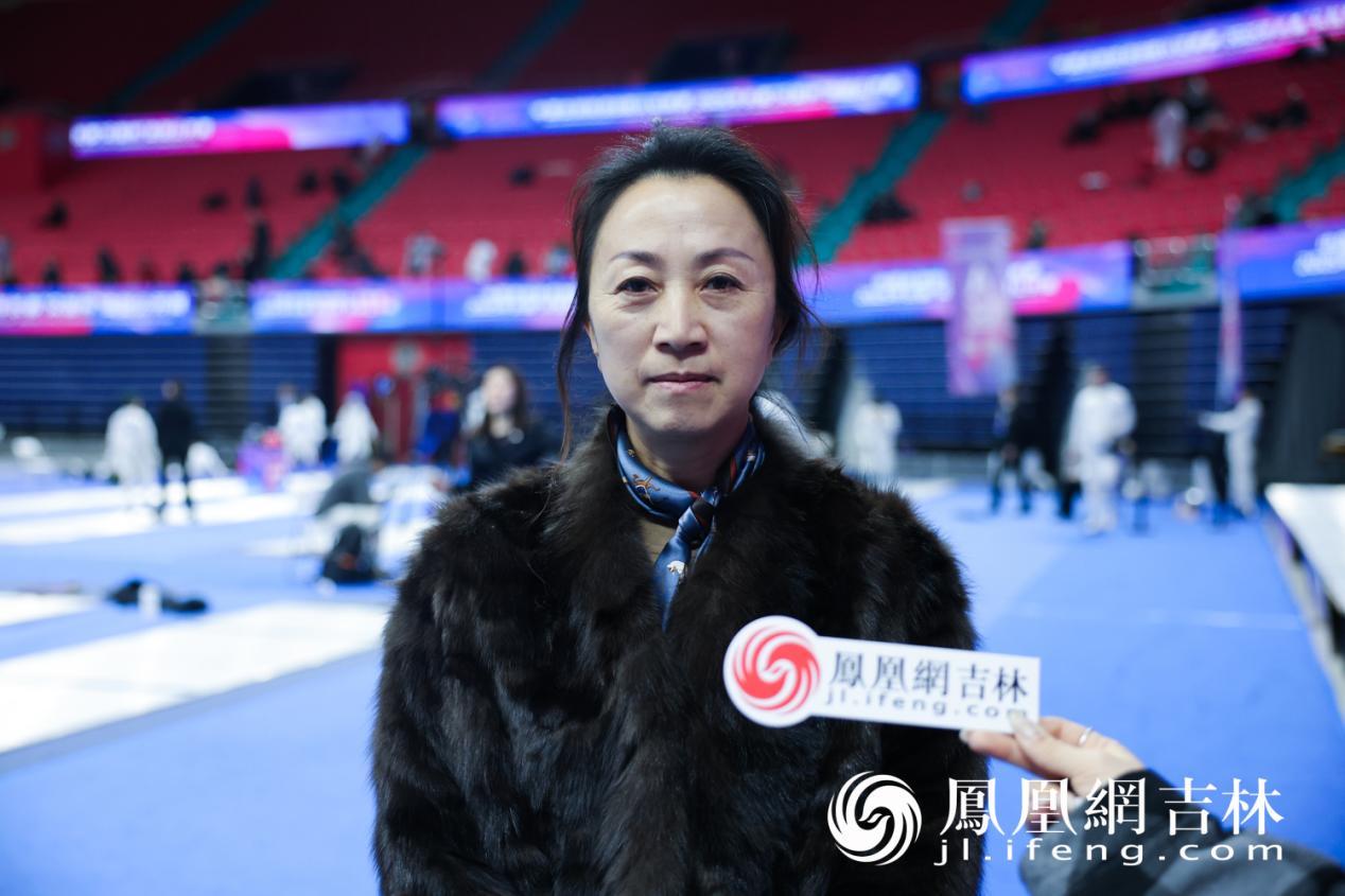 长春体育中心办公室主任罗姝敏。