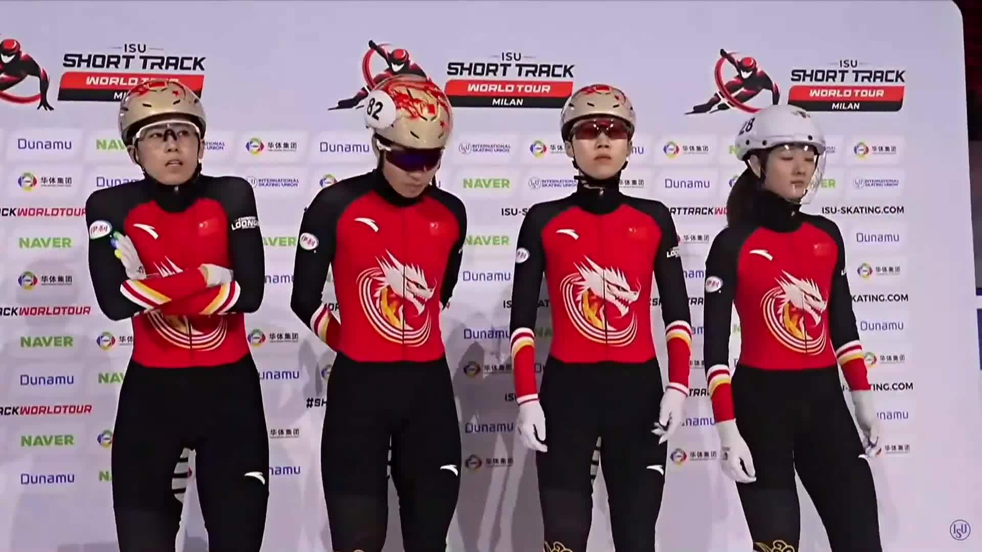 短道速滑世巡赛米兰站：中国队获女子3000米接力铜牌