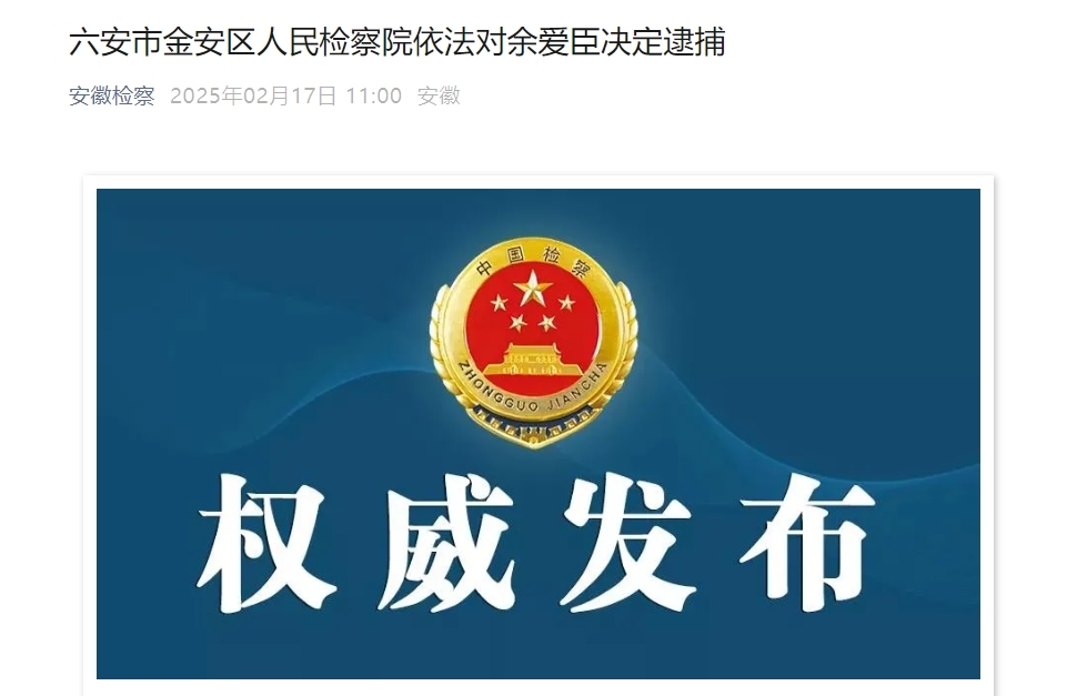 充当黑恶势力保护伞，安徽六安一原副局长被逮捕！