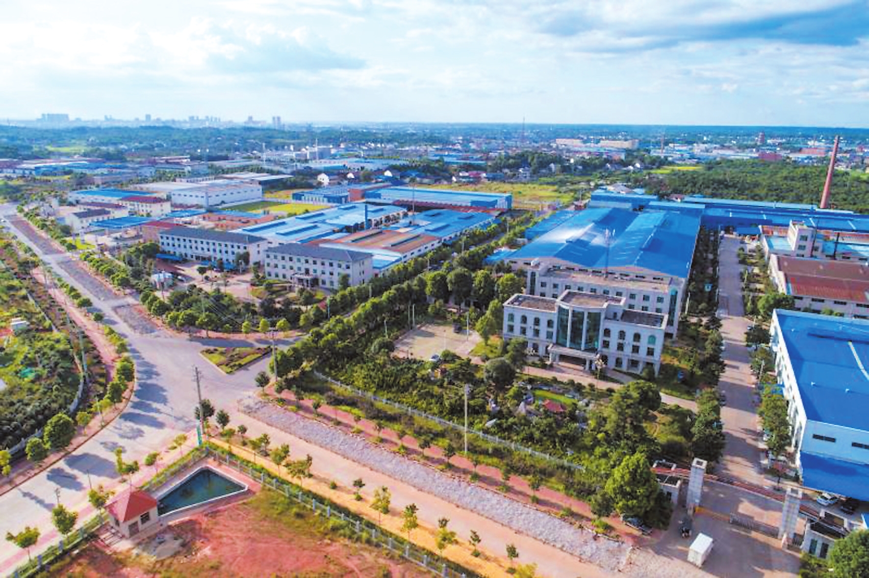 汨罗循环经济产业园。