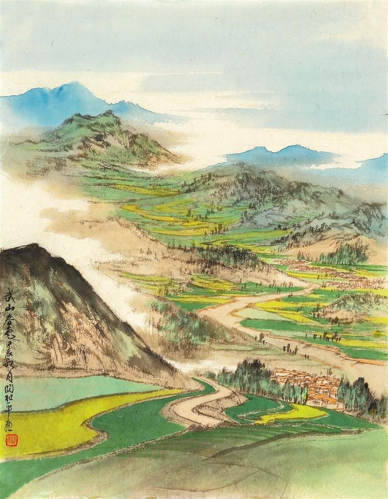 武山春色　（中国画）　关和平