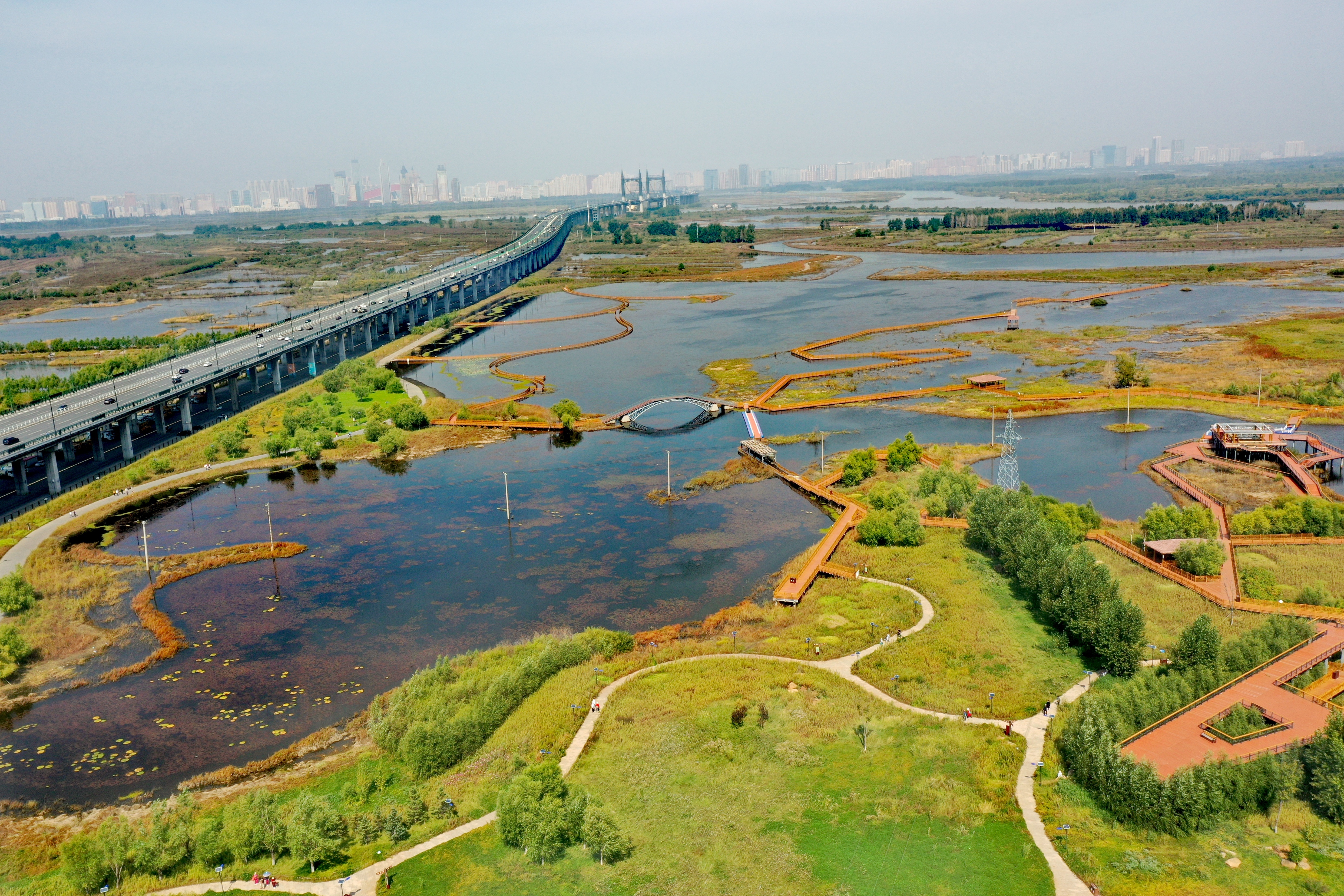 松花江水清岸绿
