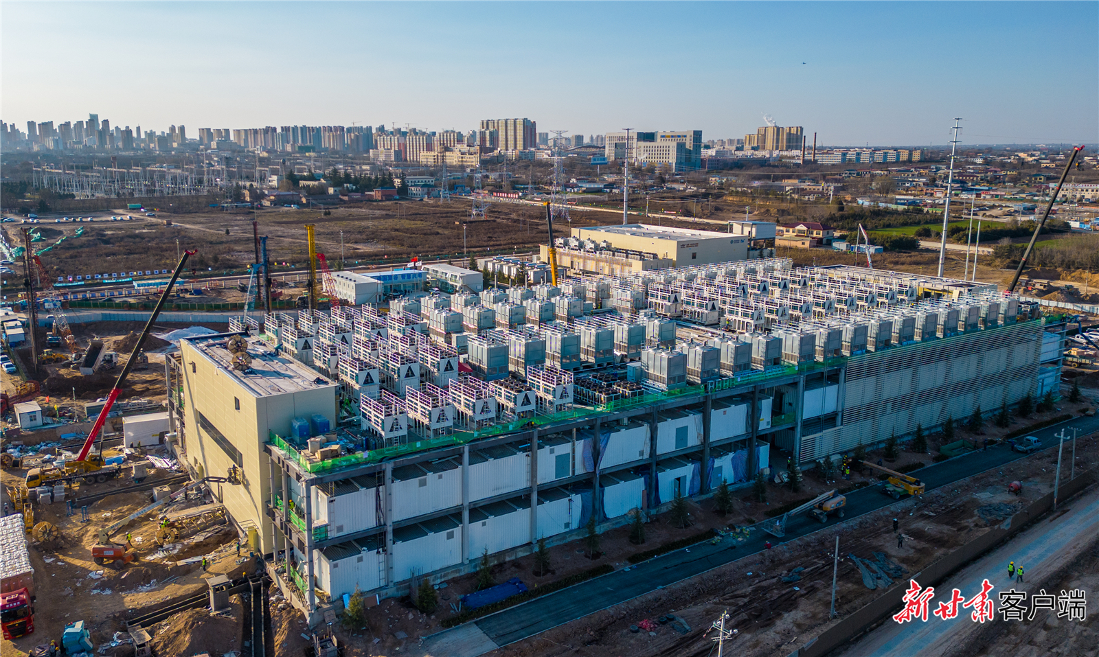 移动(甘肃·庆阳)数据中心项目(本文图片由省政府国资委提供)