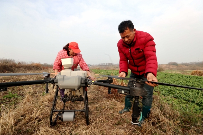 九江湖口县：不负春光抢农时 油菜春管保丰收