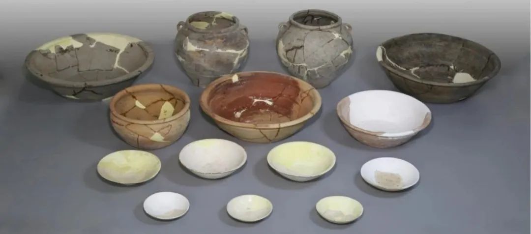 ▲阳谷县东张遗址出土陶瓷器