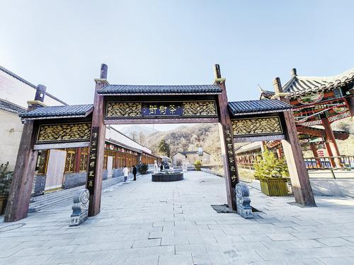 2月9日拍摄的灵寿县车谷砣村茶树街。 本组图片均由本报记者马朝丽摄