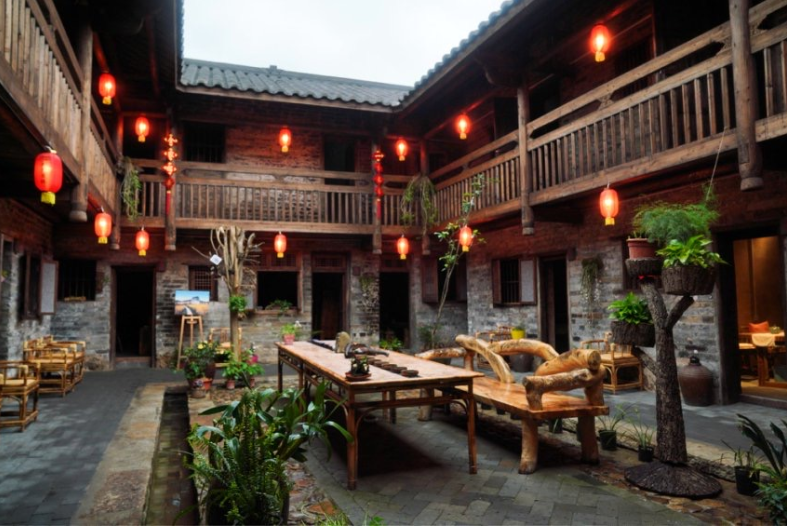 细翼围民宿环境清新雅致。李林烜/摄