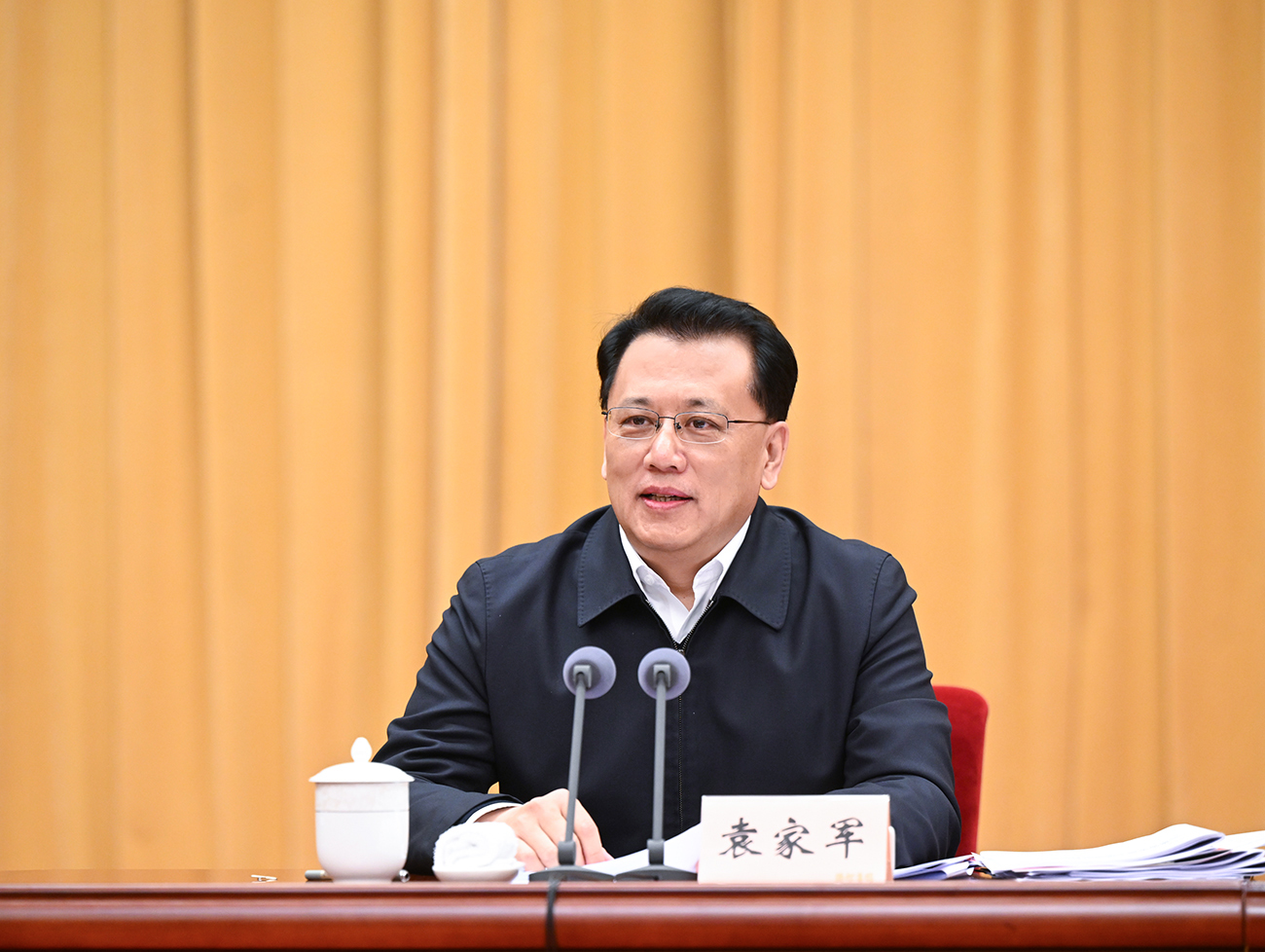 市委书记袁家军出席会议并讲话。记者 苏思 摄