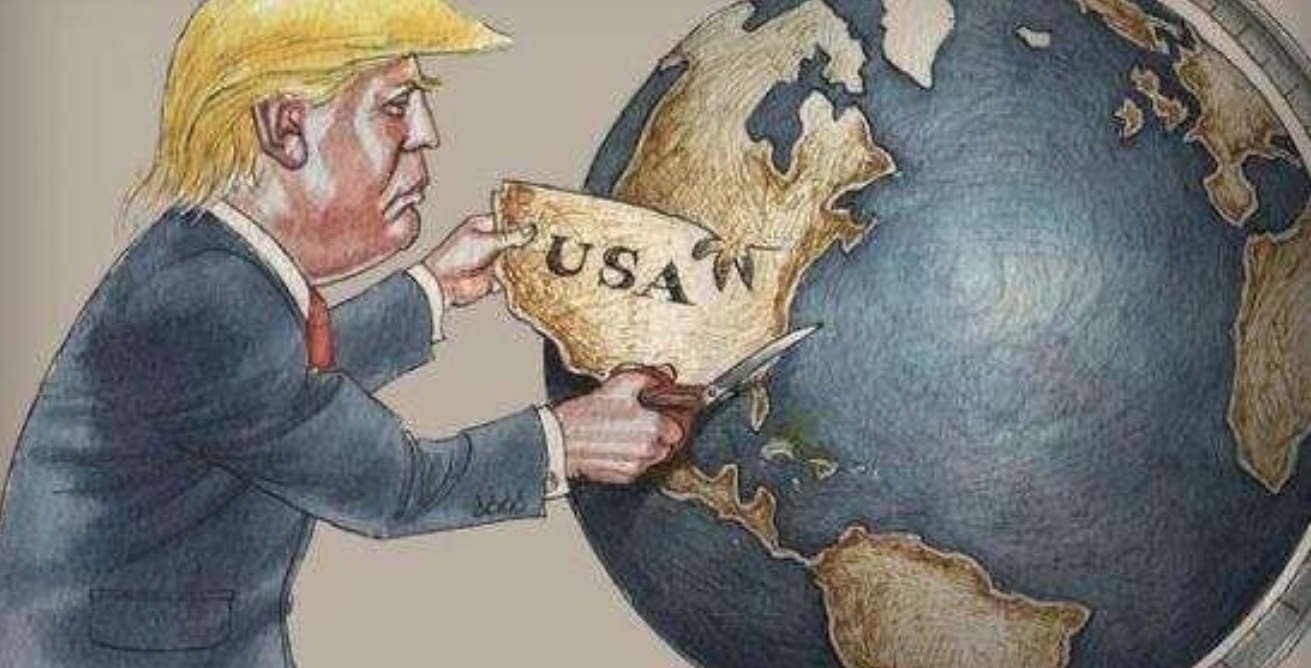当前全球地缘局势紧张，美国难置身事外，特朗普的孤立政策也有全面溃败的风险。