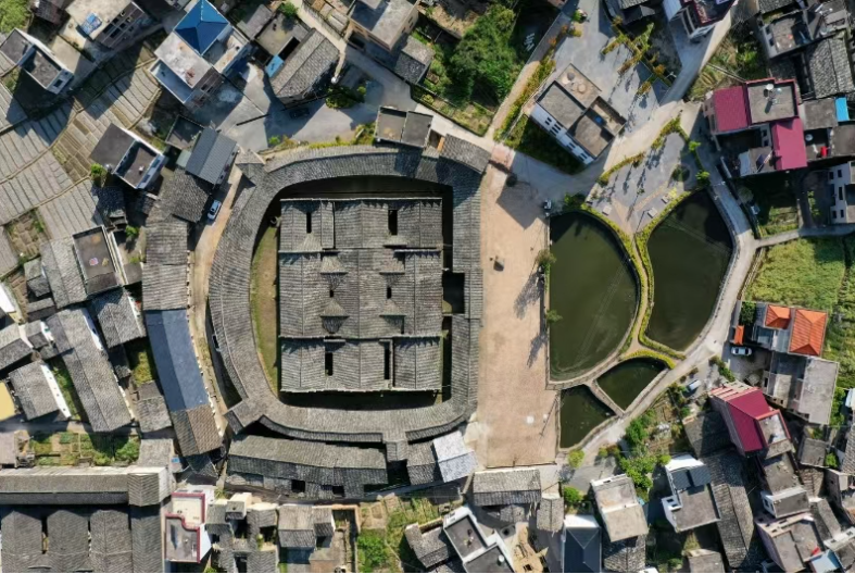 乌石围航拍。杨村镇供图