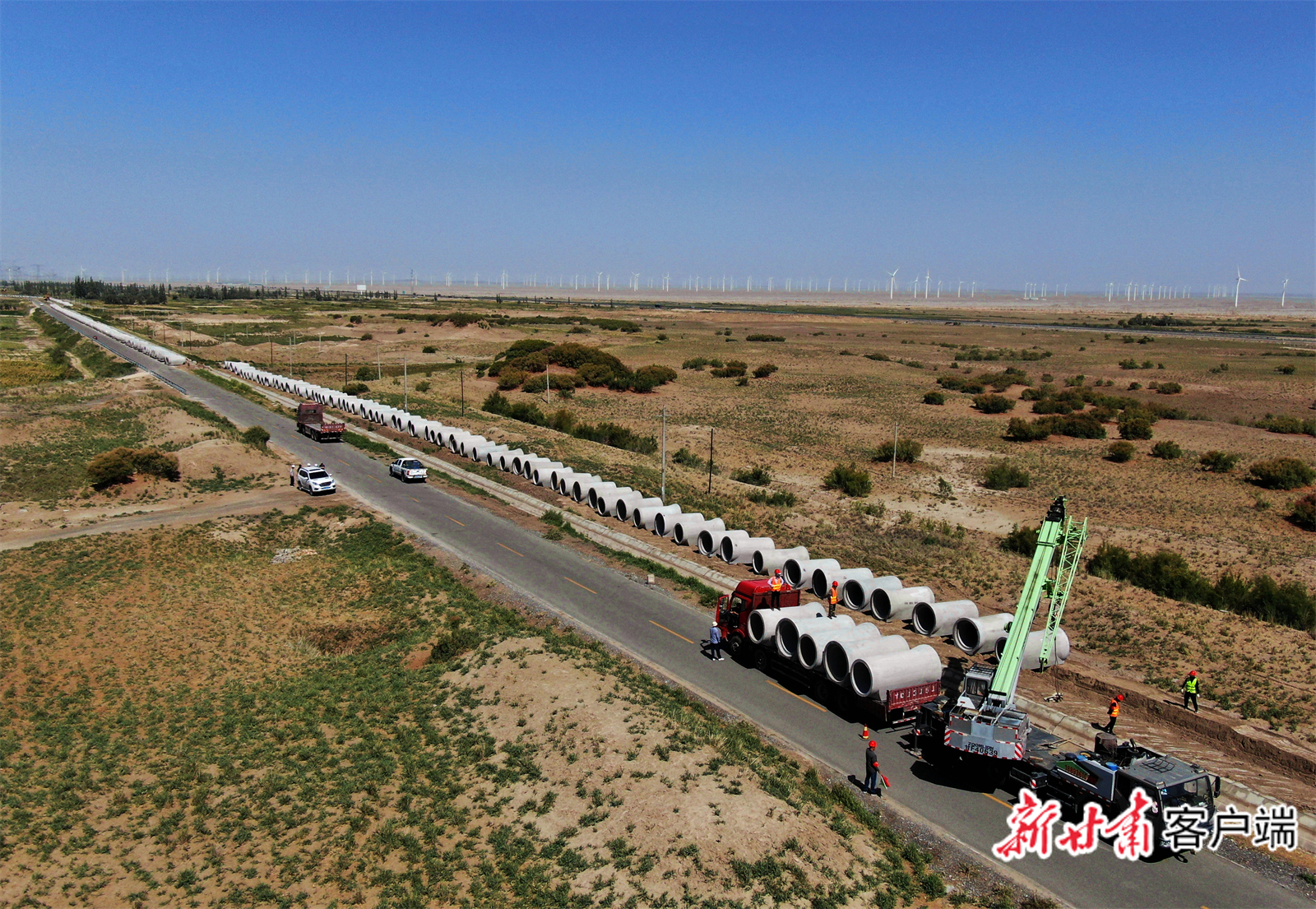 疏勒河昌马大型灌区续建配套与更新改造工程　新甘肃&middot;甘肃日报通讯员　王亚虎　摄